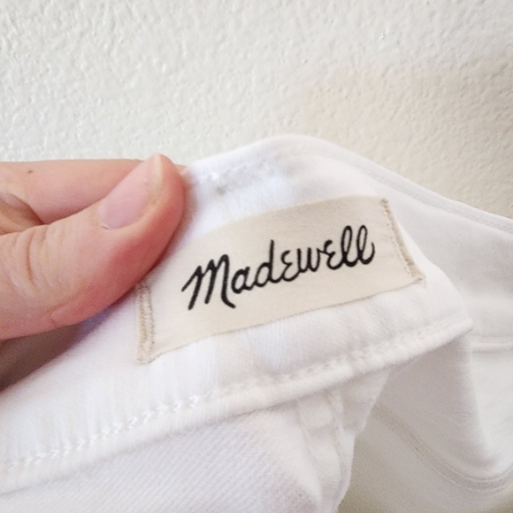 Madewell Pure White Kick Out Jeans 29 - Picture 4 of 7